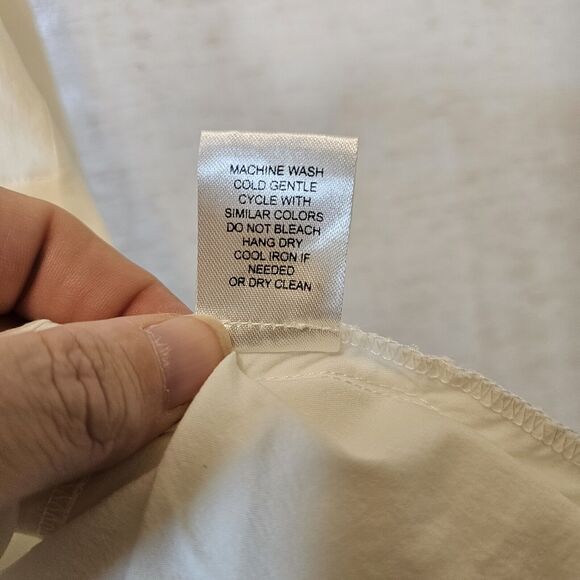 Marla Wynne WynneLayers Cotton-Blend Stretch Poplin Button Front Shirt 24W - Picture 7 of 10